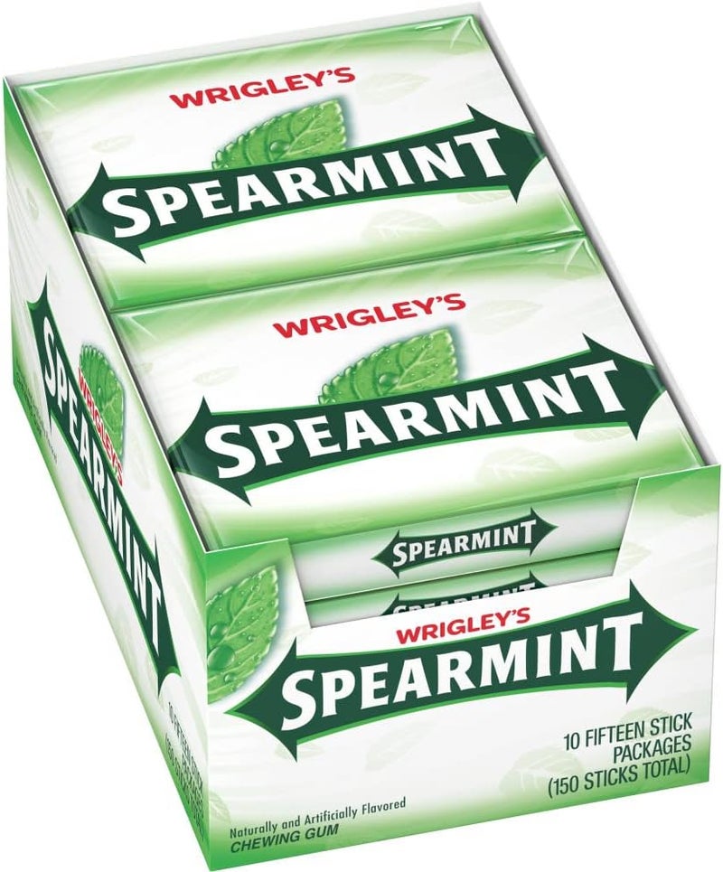 Wrigley's Spearmint Chewing Gum - 15 Count - Image 1